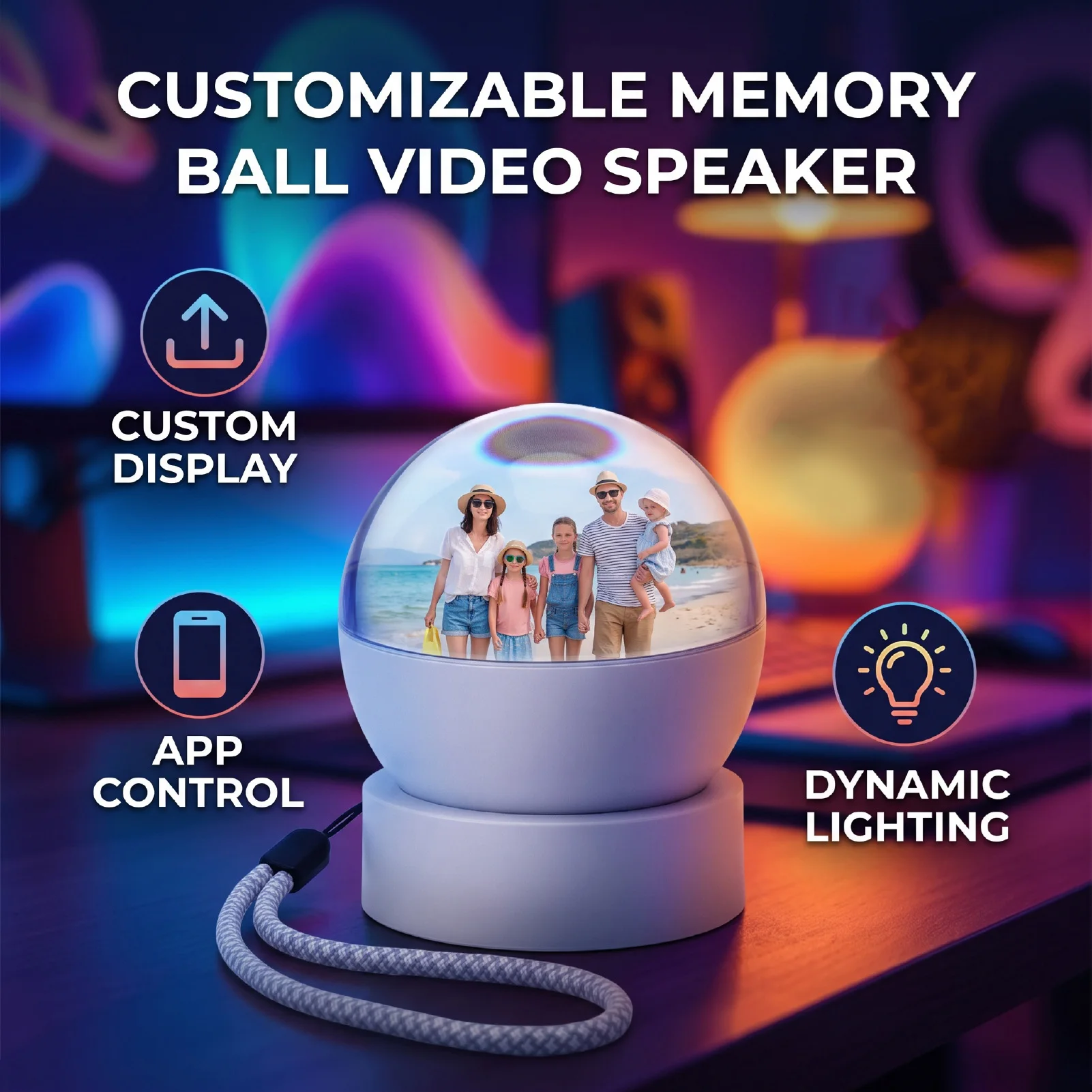 Full Range Speaker - Memory Ball Kugel 5.4 Lautsprecher Digitales