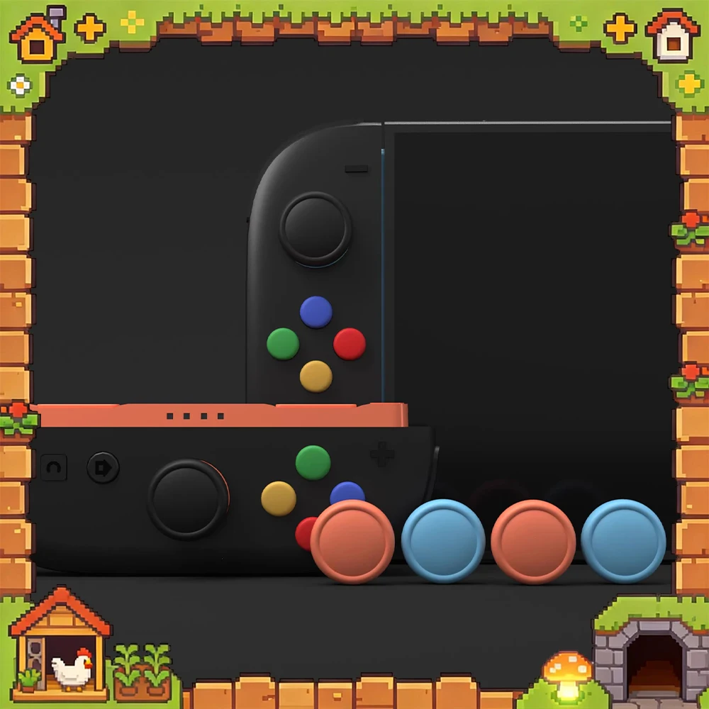 

Накладки на стики PlayVital: силиконовые, потоустойчивые, не скользят, многообразие стилей, портативные, приятные для кожи, отличный подарок