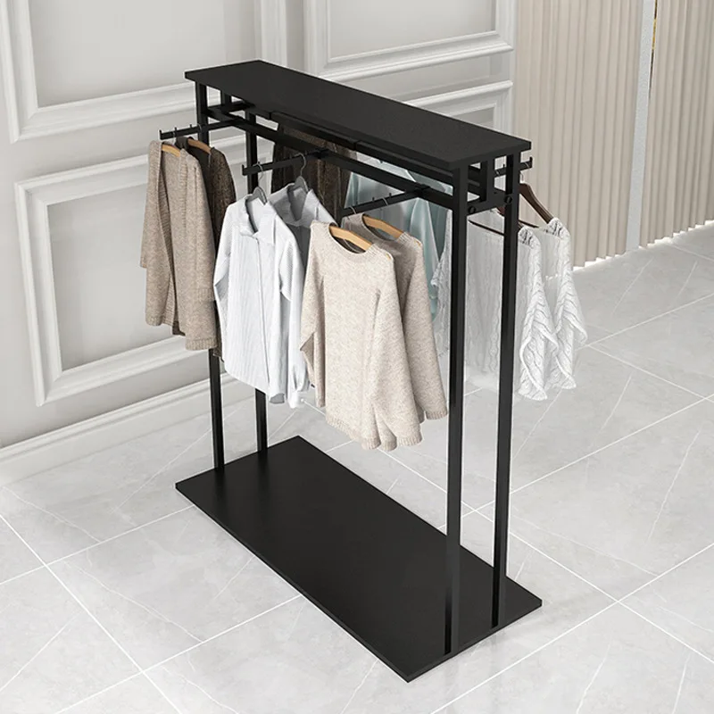 

Clothing store Nakajima rack double row positive hanging display rack simple men's and women's children's clothes pants display