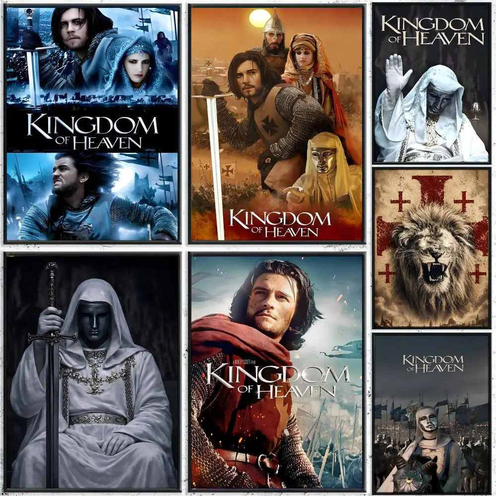 Historical Drama Movies K-Kingdom Of Heaven Poster HD Waterproof Wall Decal for Study, Living Room & Garage, Great Gift for Fans