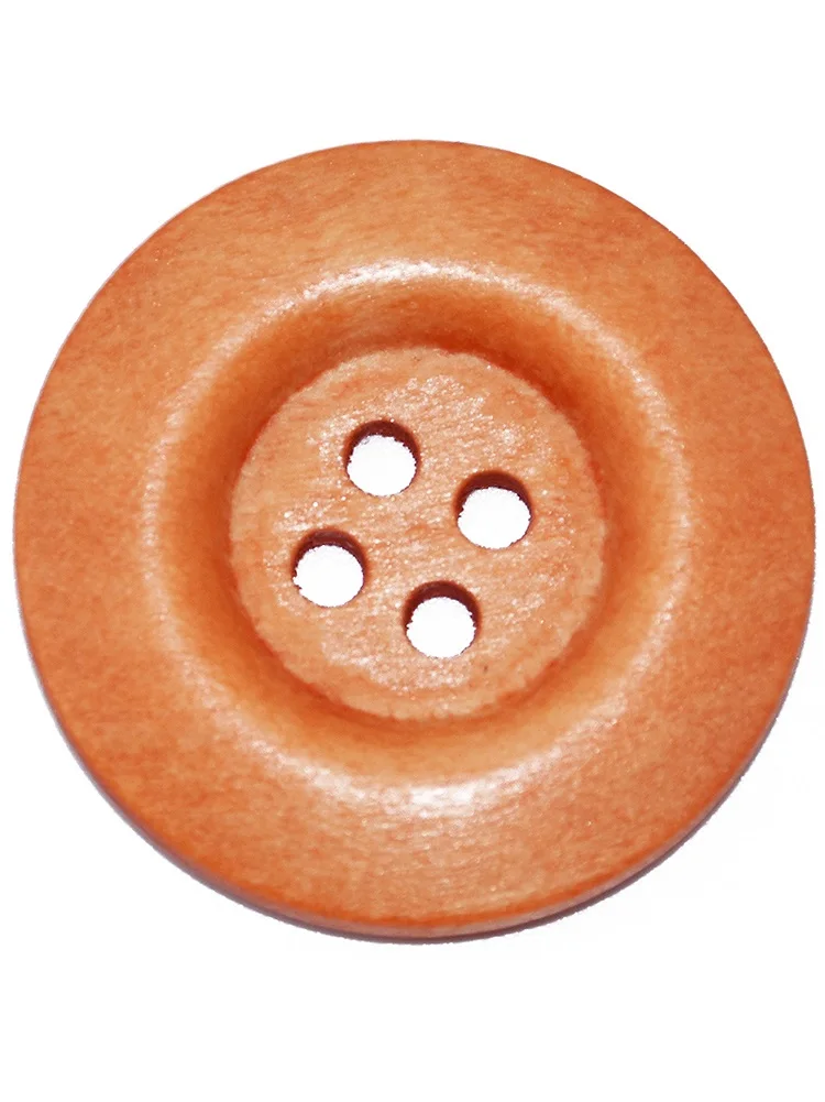 أزرار خشبية دائرية من سومبريرو ، إكسسوارات خياطة ، زر خشب للمعطف تصنعه بنفسك ، حافة عريضة دائرية كبيرة ، 5 من من من 100 ، 15 من 50 ، 30 ، 4 فتحات