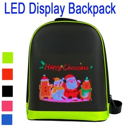 LED Advertising Backpack Version Portable Children's LED Backpack Magic Smart Walking Billboard APP Control Outdoor Display Bag