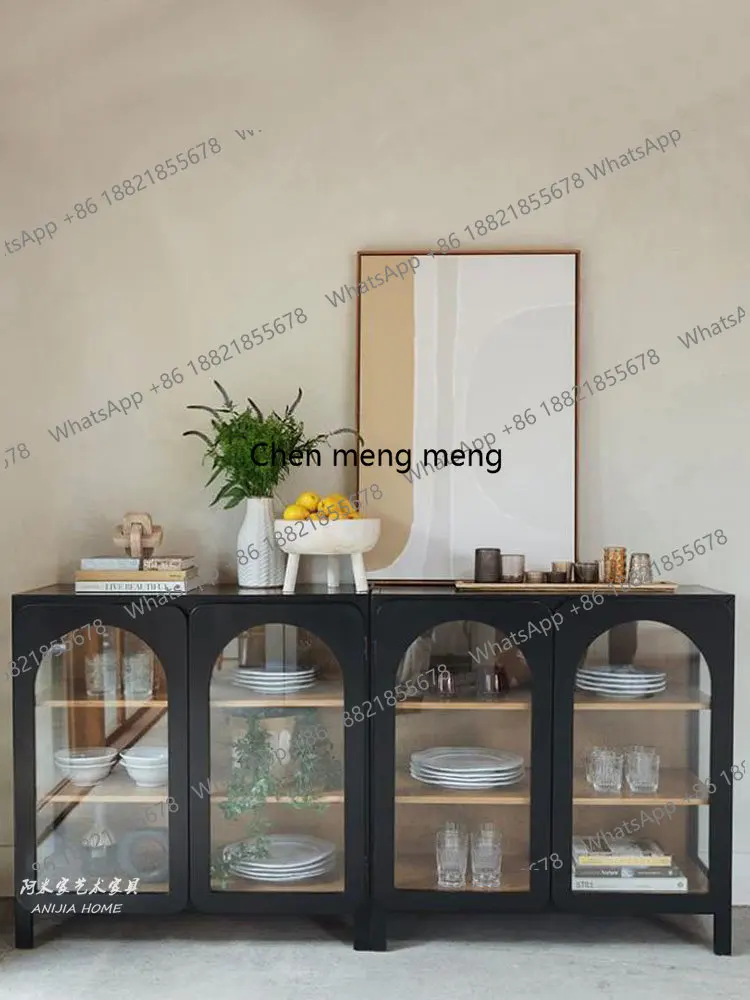 

Французский средневековый приставной шкаф из массива дерева, художественный и креативный комод, тумба для прихожей/фойе