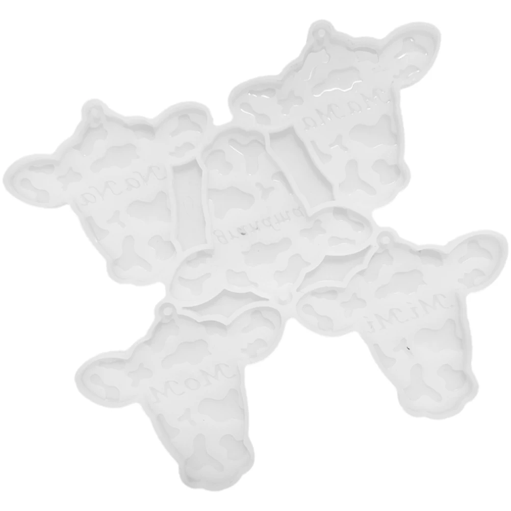 

Resin Keychain Molds for Epoxy Lightweight Pendant DIY Cow Shape Silicone Mold Jewelry Making Supplies Craft Accessories