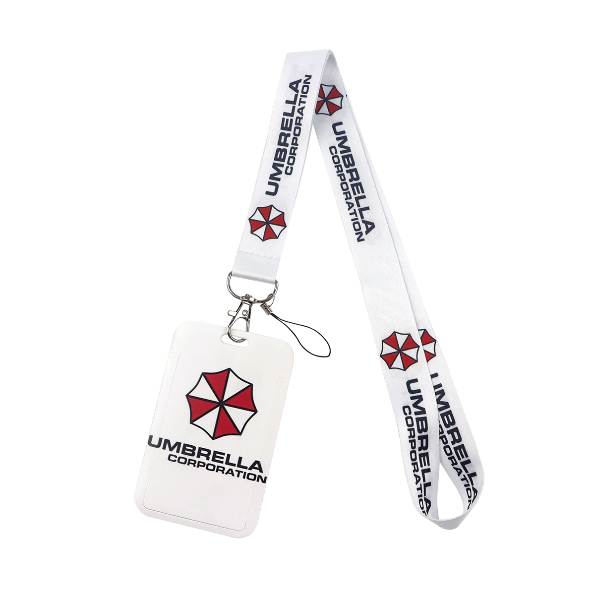 Horror Game Umbrella Lanyard Keychains Classic Cartoon Ribbon Hang Ropes Keyring Mobile Phone Charm Neck Straps Key Ring