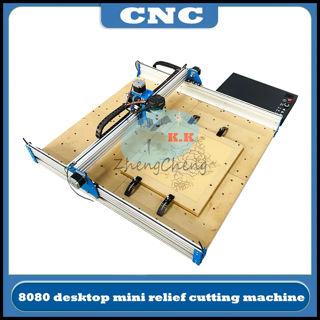 HOT CNC 8080 desktop spindle engraving machine small mini laser cutting punching slotting relief Hot DIY