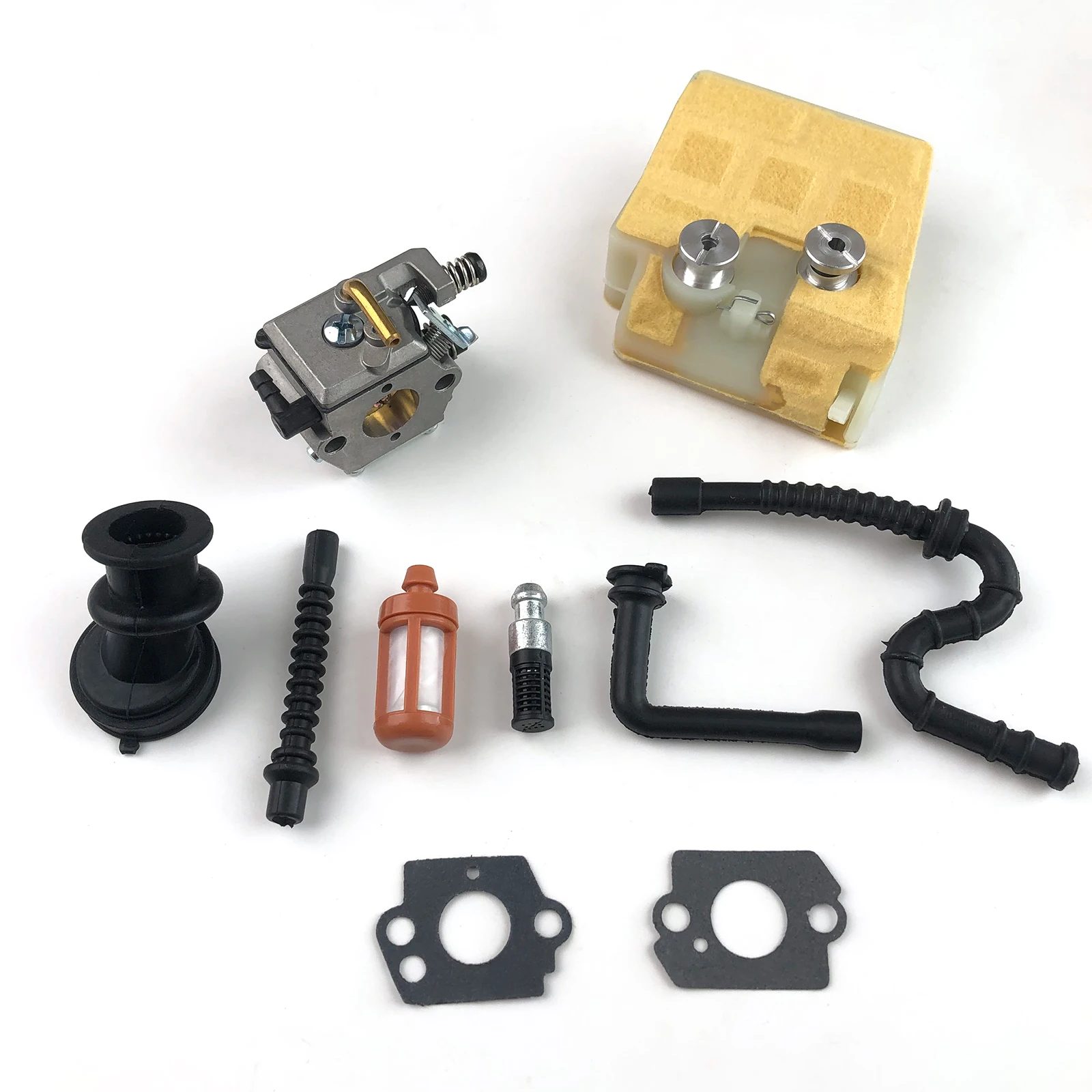 Carburetor Gasket Air Filter Fuel Line Kit fit for Stihl MS260 026 MS240 024 Replace 1121 120 0611, 1121 120 1612, 1123 141 220