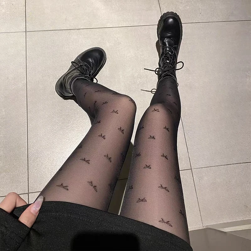 المرأة وهمية شفافة شير الجوارب عالية المرونة بنطال رهيف جوارب طويلة لخريف ربيع ملابس الحفلات الموضة غير رسمية