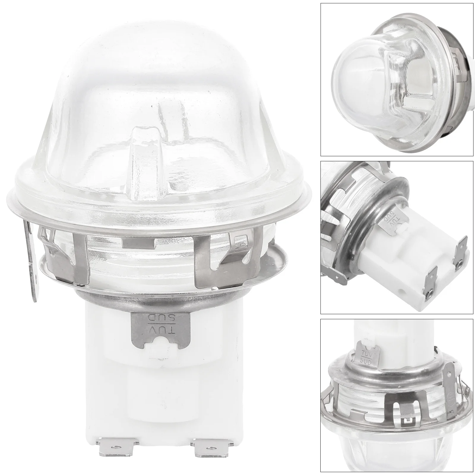 

E14 Ceramic Lamp Holder 300C Heat Resistant Oven Light Bulb Socket Adapter Microwave Appliance Parts E14 Screw Base