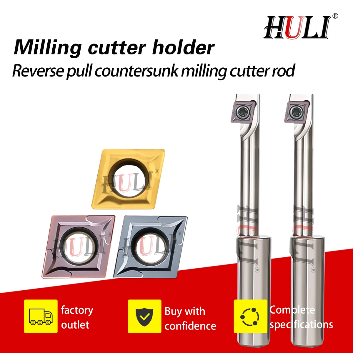 180 °Reverse Pull Milling Cutter Rod  CNC Bracket Milling CCMT Series Blade M10-1810-C16/M12-2013-C16/M14-2315-C16 Cutter Arbor