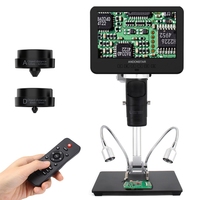 Andonstar AD249S-M 10.1'' IPS LCD UHD 2160P HDMI Digital Microscope 2000X with 3 Lens for PCB Phone Repair Soldering Microscopio