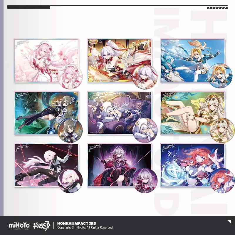 

Предпродажа Sunsyea Honkai Impact 3-й официальный товар miHoYo, оригинальный подлинный значок серии XHYM, цветная бумага Elysia
