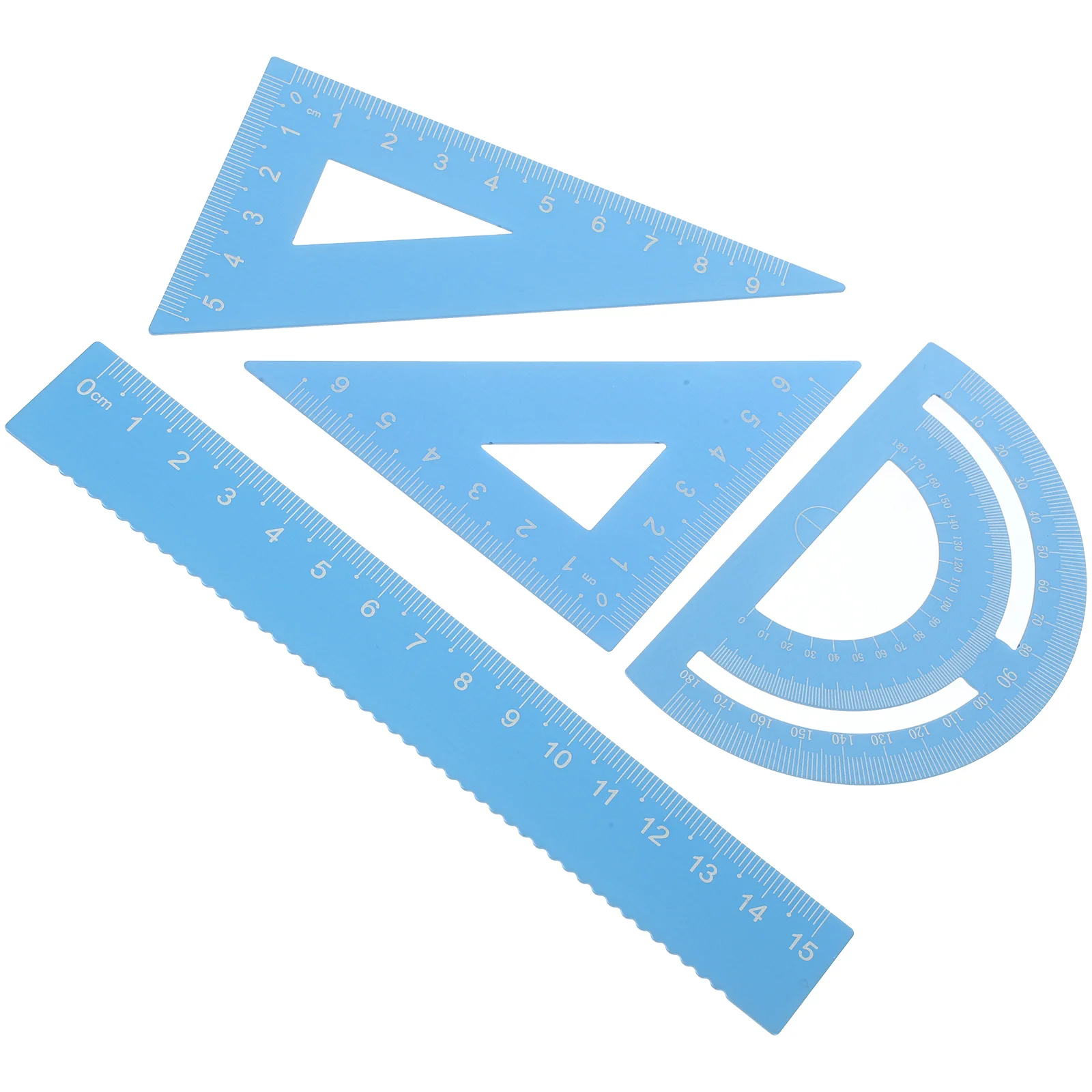 1Set Math Protractor Geometry Tools Set Multi-Functional Ruler Kit for Classroom Office Home Use Precise Drafting Tool Student