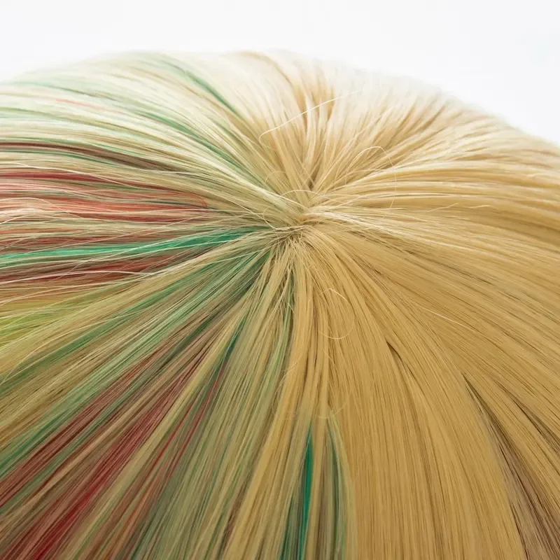 Sphène Cosplay terre du sphène brillant Cosplay cheveux multicolore chapeaux Houseki no Kuni Cosplay