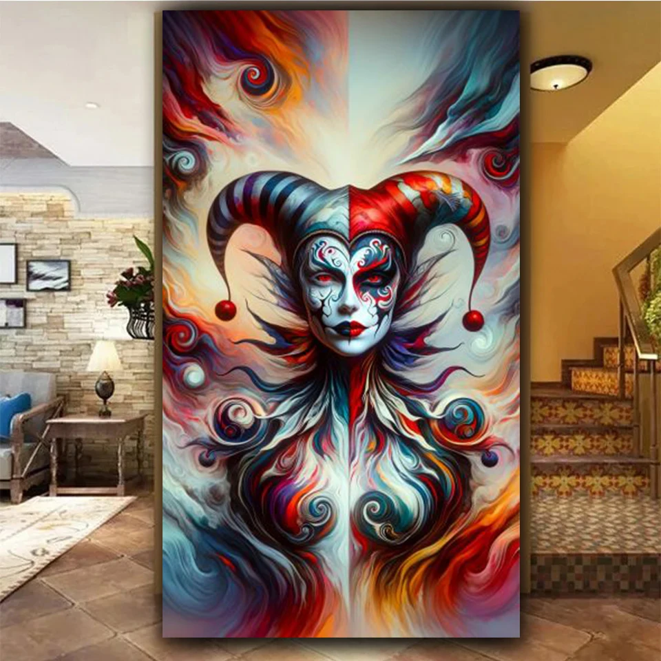 

Amazing Mysterious terror Clown DIY 5D Diamond Painting New 2025 Full Mosaic Diamond Embroidery Sale landscape Home Decor Gift