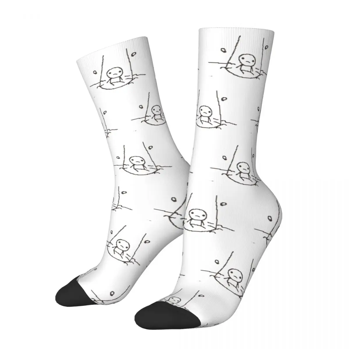 Funny The Binding Of Isaac Soccer Socks Polyester Middle Tube Socks for Women Men