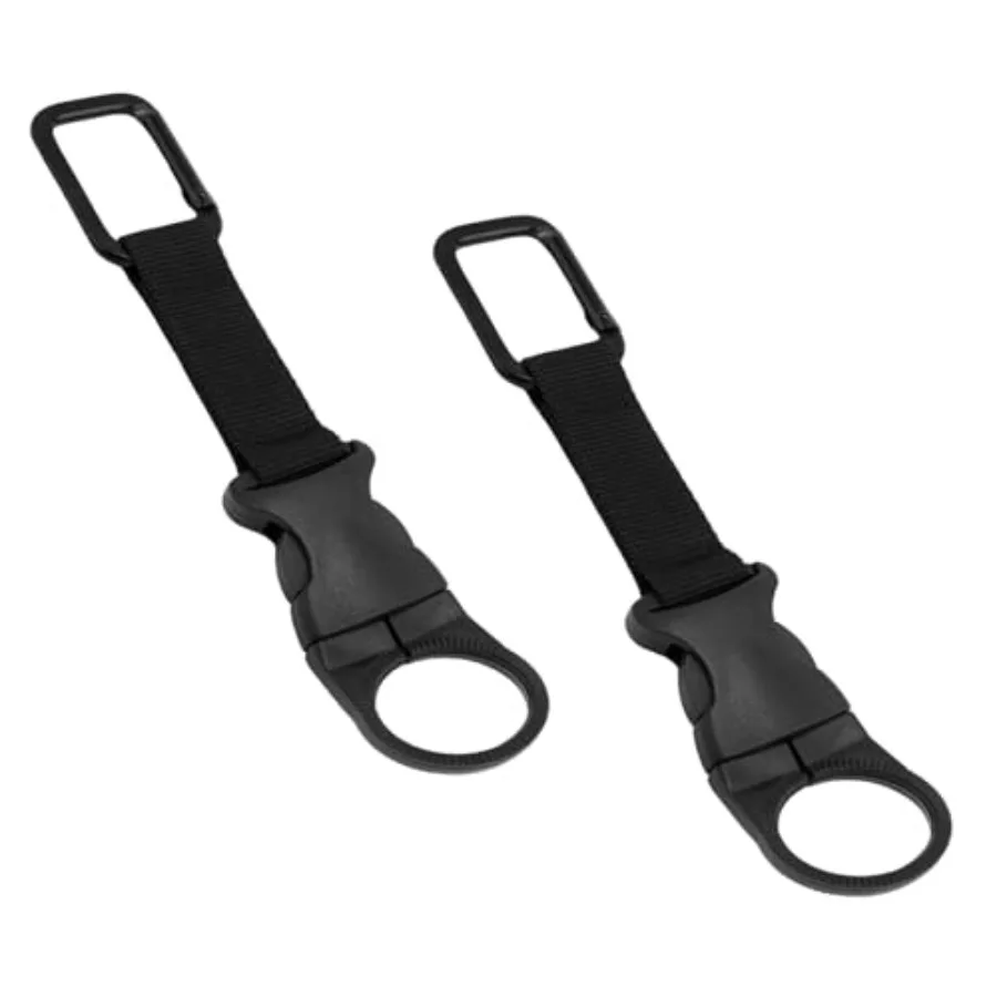 

2pcs Hanging Bottle Buckle 7.08 Inch Backpack Water Bottle Carabiner Water Bottle Belt Holder with Strap Portable Mineral Water