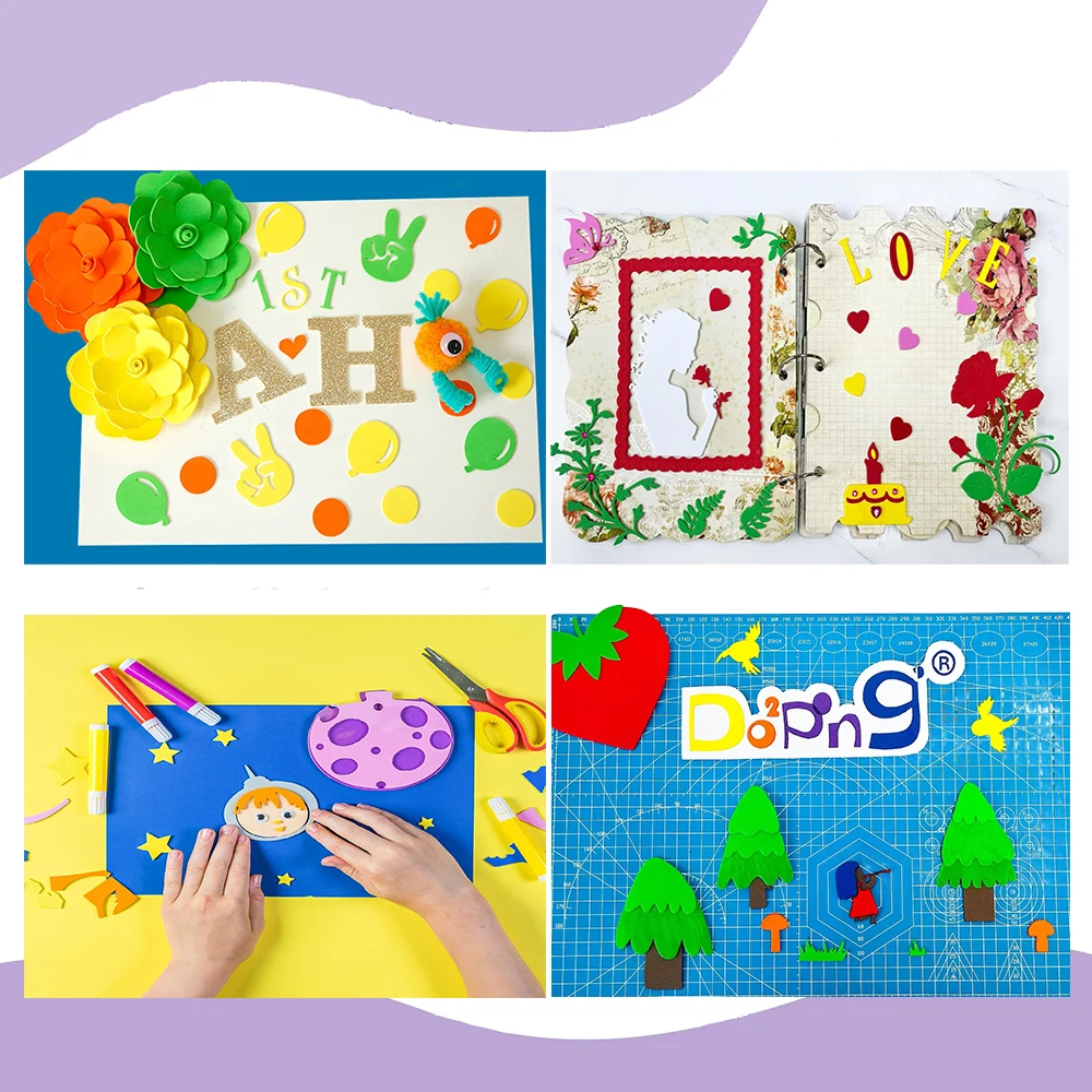 10Pcs1Mm Eva Foam Paper Handmade Foam Paper 50*50Cm Sponge Paper Diy Handmade Materials Multi-Color Flower Props Party Christmas