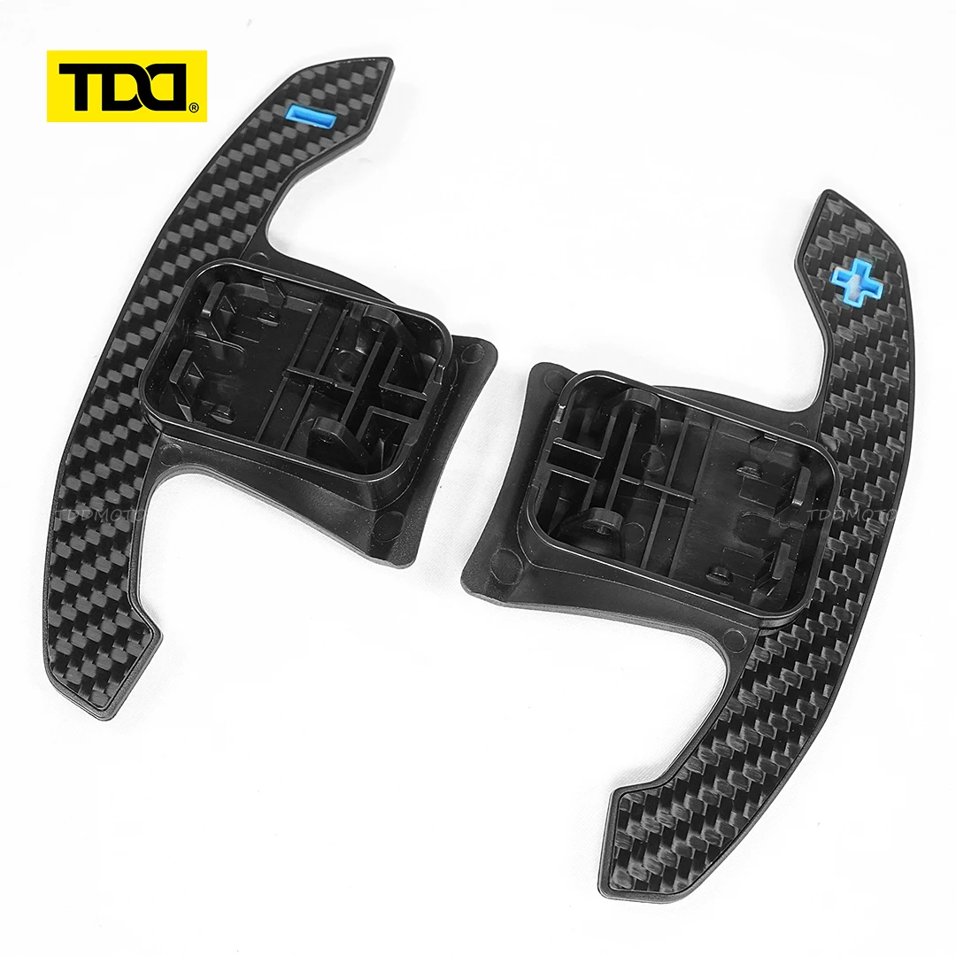For BMW F20 F30 F32 F34 F36 F80 G20 G30 G05 G31 G38 G42 F30 F31 1 2 3 4 5 7 Series Carbon Fiber Steering Wheel Paddle Shifter - view 2