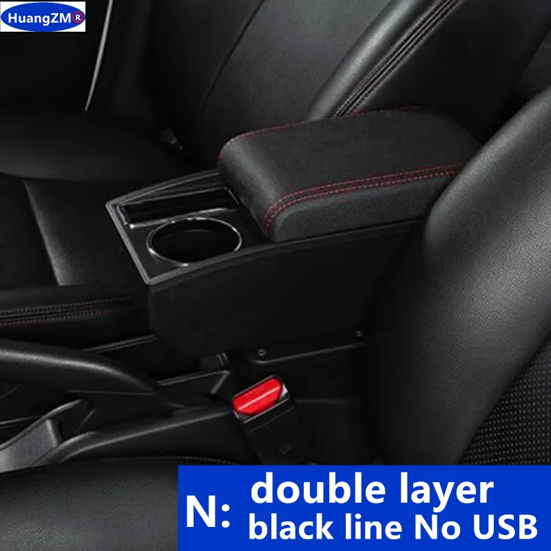 Voor Peugeot 206 Armsteun doos Voor Peugeot 206 207CC Cabrio Auto Armsteun Opbergdoos bekerhouder Gewijd Retrofit Auto Accessoires