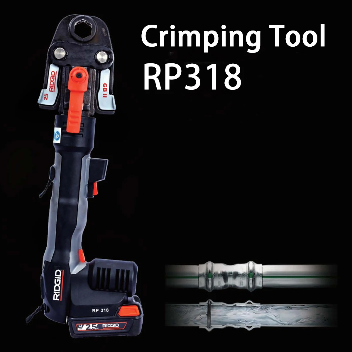 

ProPress Compatible Crimp Tool, Electric Press Fitting System For Copper Pipes