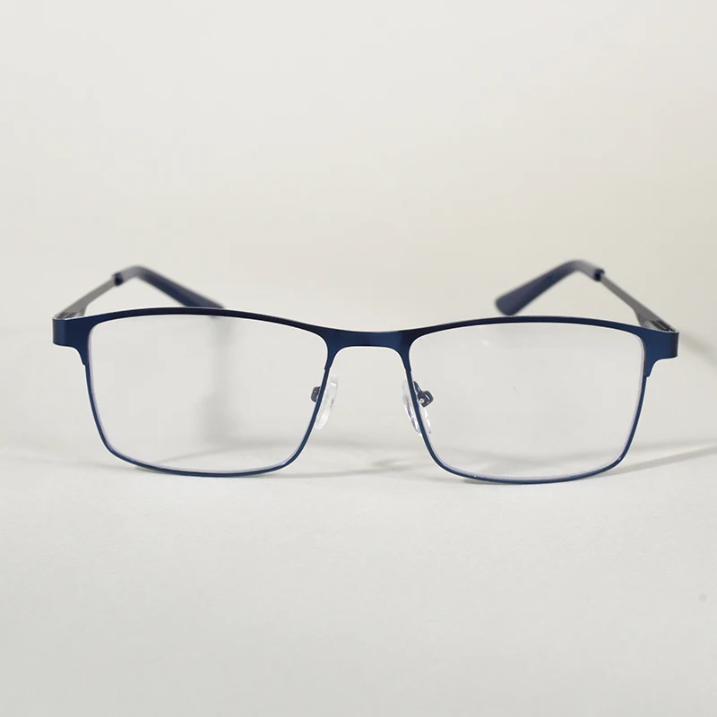 Edelstahl-Vollformat-Anti-Blaulicht-Presbyopie-Brille für Unternehmen, übergroße Metallbrille für Männer + 75 + 125 + 175 + 225 + 275 – Detail 8