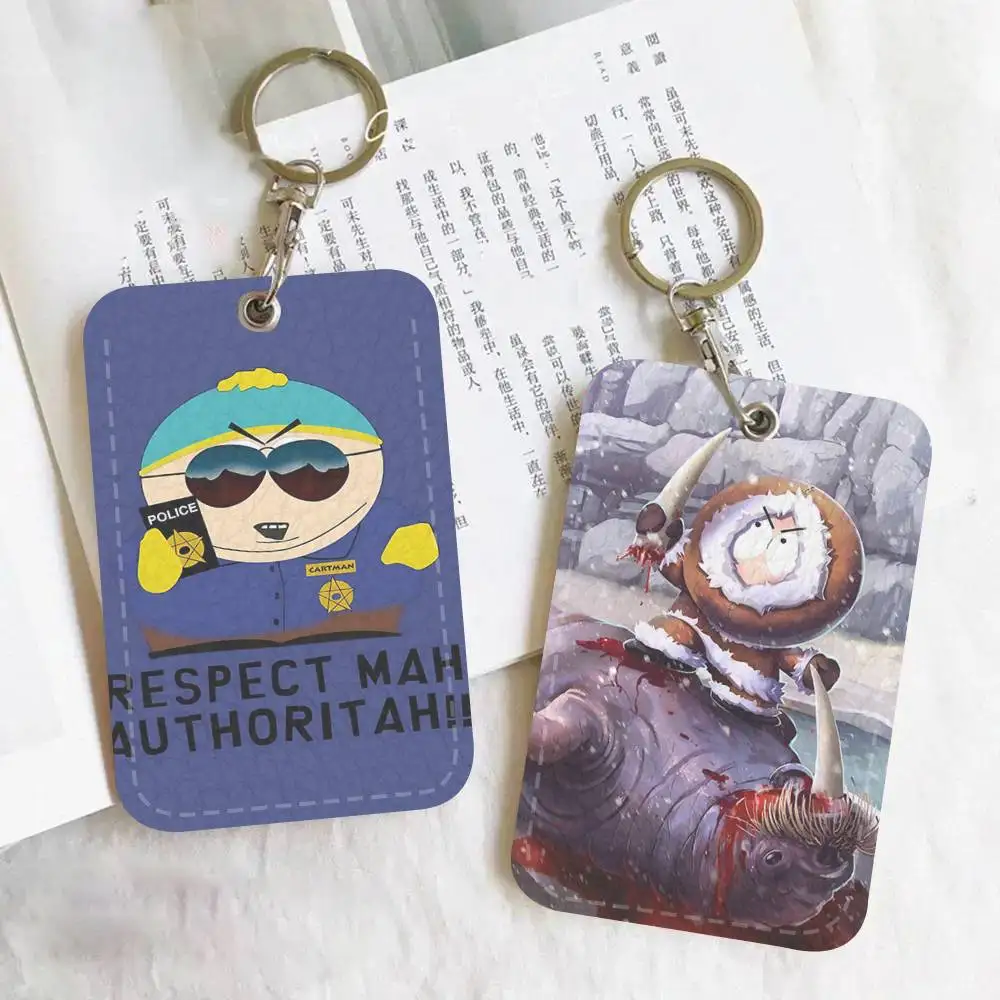Classic Anime S-South Cartoon Parkes Holder Suitable For Bank Card Subway Bus Card Wallet Card Case Badge Holder Keychain