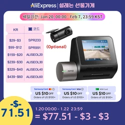 2024 novo 70mai traço cam a510 1944p hdr gps adas 4g conectividade 70mai 4g frente cam a510 carro dvr 24h suporte de estacionamento câmera traseira