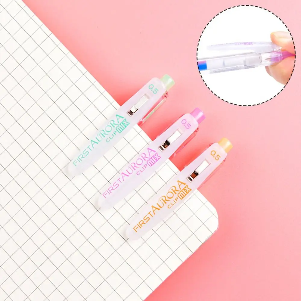 Student Stationery Colourful For Kids Children Rainbow Neutral Pen Press Gradient Gel Pen Writing Drawing Pen Keypoints Marker