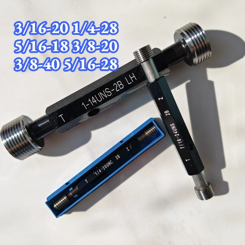 3/16-20 1/4-28 5/16-18 3/8-20 3/8-40 5/16-28 American Standard Thread Plug Gages GO NOGO Threading Gauge Tool