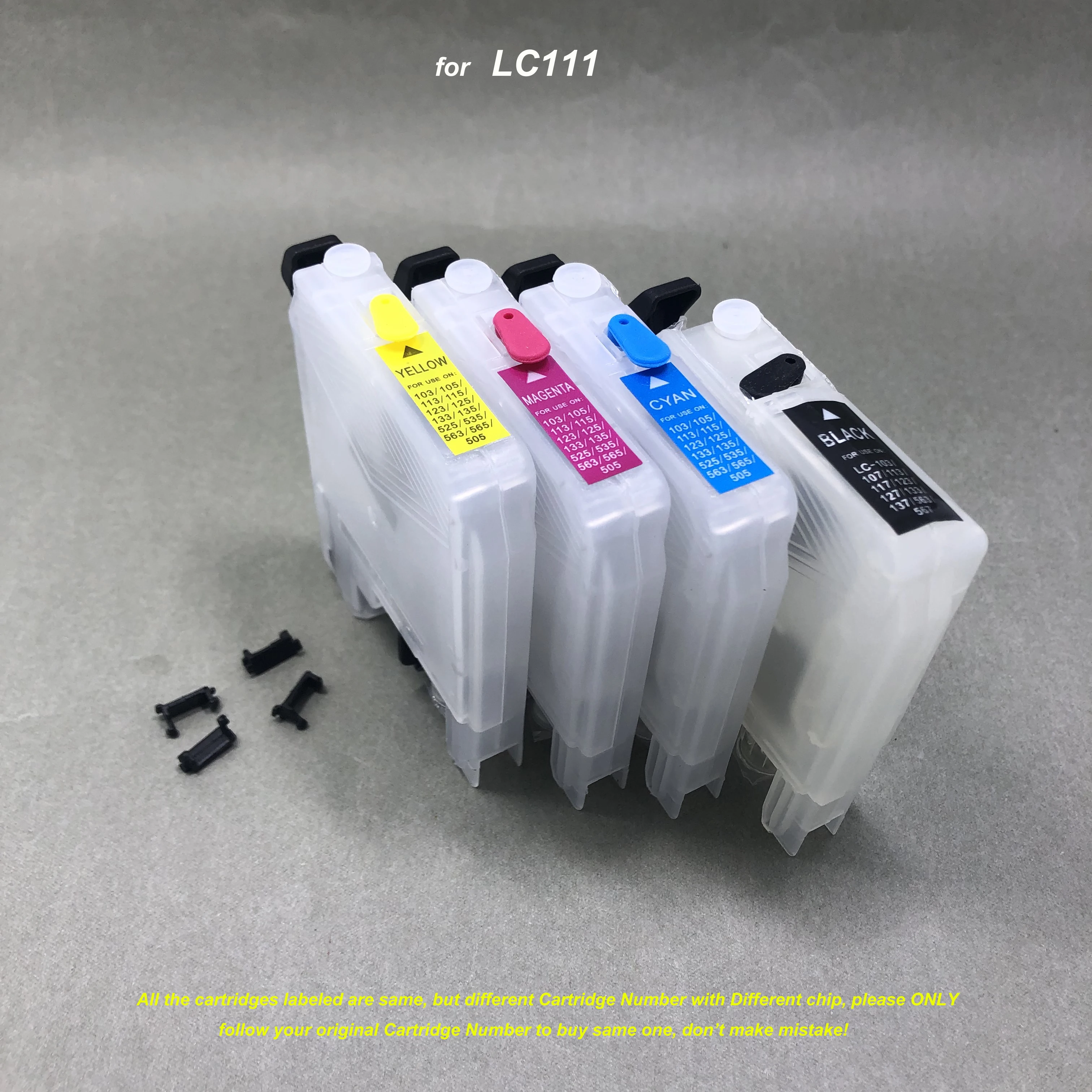 LC111 Empty Refillable Ink Catridge for Brother DCP-J552N DCP-J557N DCP-J752N DCP-J757N DCP-J952N-B/W DCP-J957N-B/W MFC-J870N