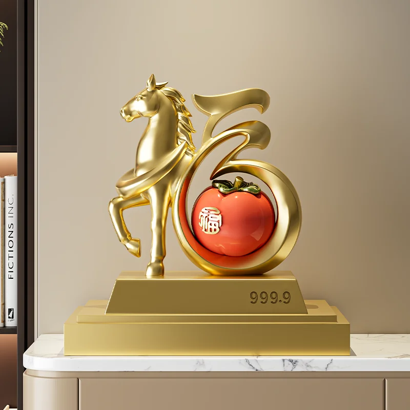 New Chinese zodiac Year of the Horse mascot ornament living room TV cabinet office New Year's decoration annual meeting gift