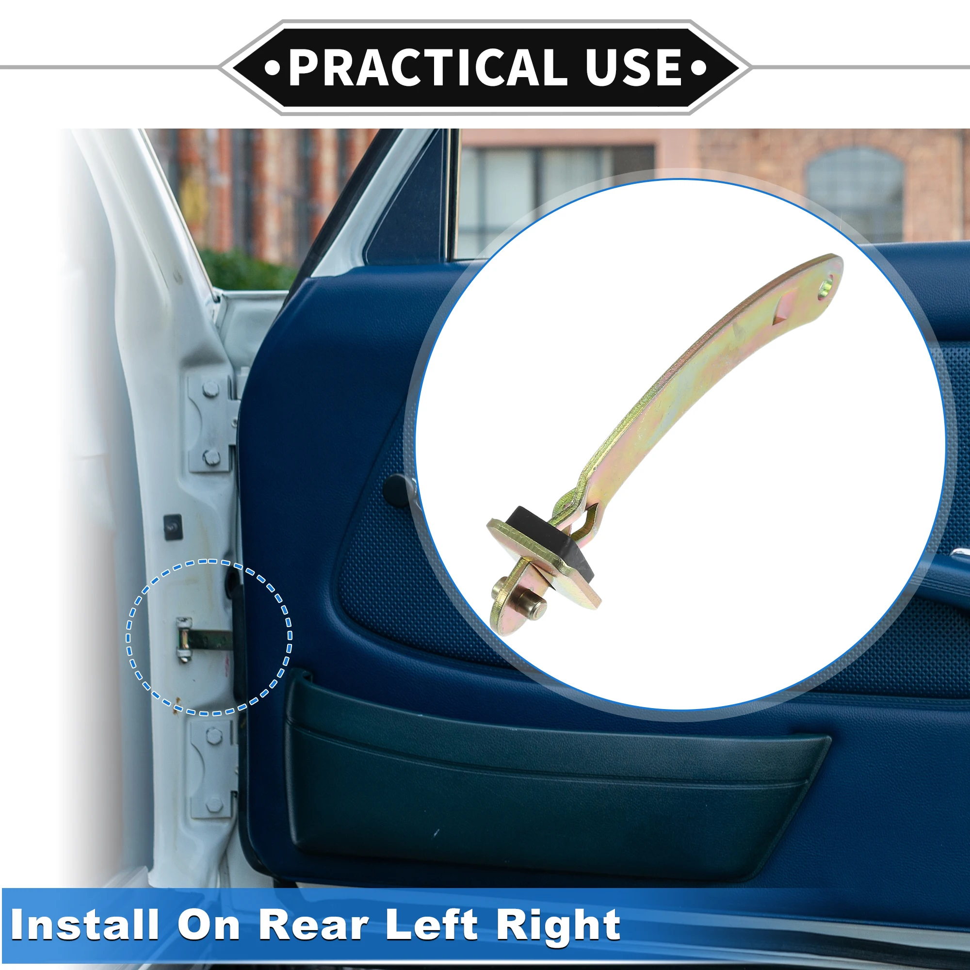 

UXCELL ограничитель ремня для проверки двери для Chevrolet Astro 1990-2005, прочный металлический задний левый и правый дверной кронштейн, стопор