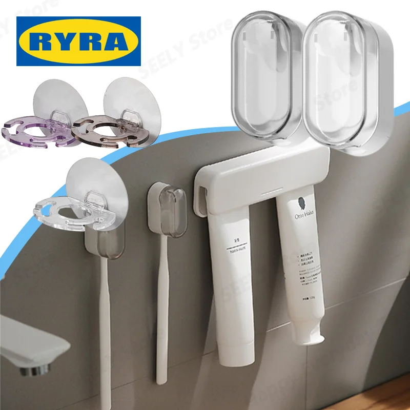 Soporte de plástico para cepillo de dientes, estante de almacenamiento de pasta de dientes, dispensador de cepillo de afeitar, herramienta de baño, accesorios de baño, 1 unidad