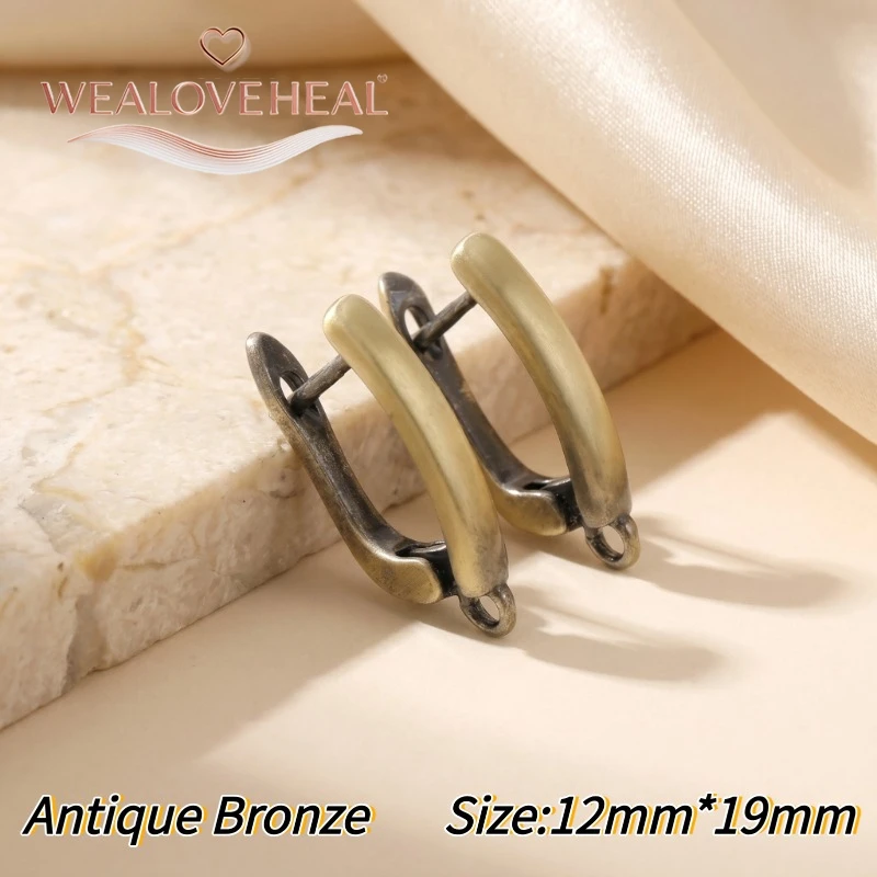 schmuckherstellung zubehör,Vintage Antik-Bronze Ohrhaken, Antik-Kupfer-Messing Ohrringhaken für Handgemachte DIY Schmuckherstellung – Detail 27