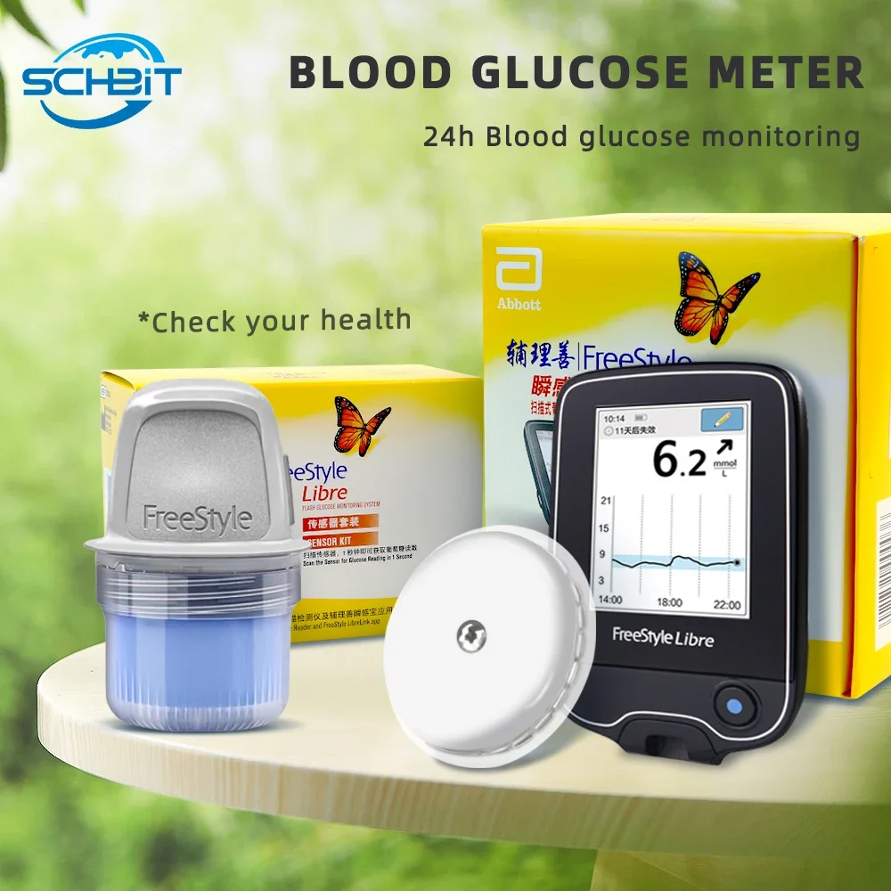 (Exp:2026-11-30) Sensor FreeStyle Libre para Monitoreo Continuo de Glucosa, Sensor ABBOTT para Diabetes, Medidor de Glucosa en Sangre sin Dolor