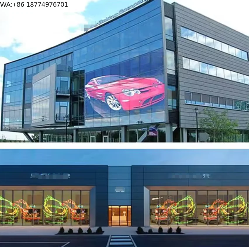 

Indoor Glass Smart Flexible P3.91-7.8 Led Panel Transparent Led Display Film Screen for Window Display