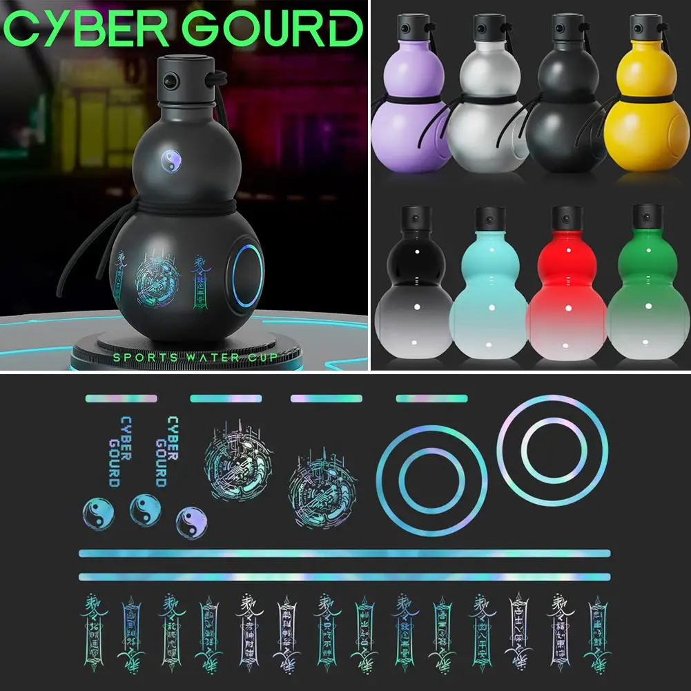 Vintage Chinese Retro-Inspired Gourd Water Bottle 900ML Capacity Wine Gourd Detachable Body Creative Cup Large Water Bottle E4P5