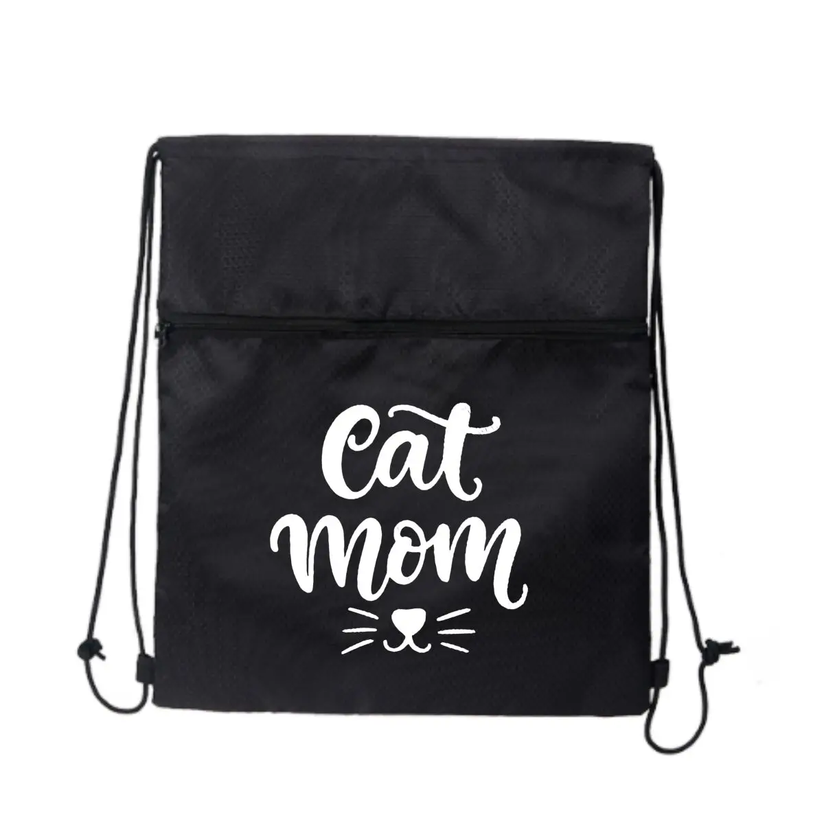 

Складной рюкзак на шнурке с рисунком «Эшь мама» и «кошачья лапа», легкий, простой и модный спортивный рюкзак унисекс