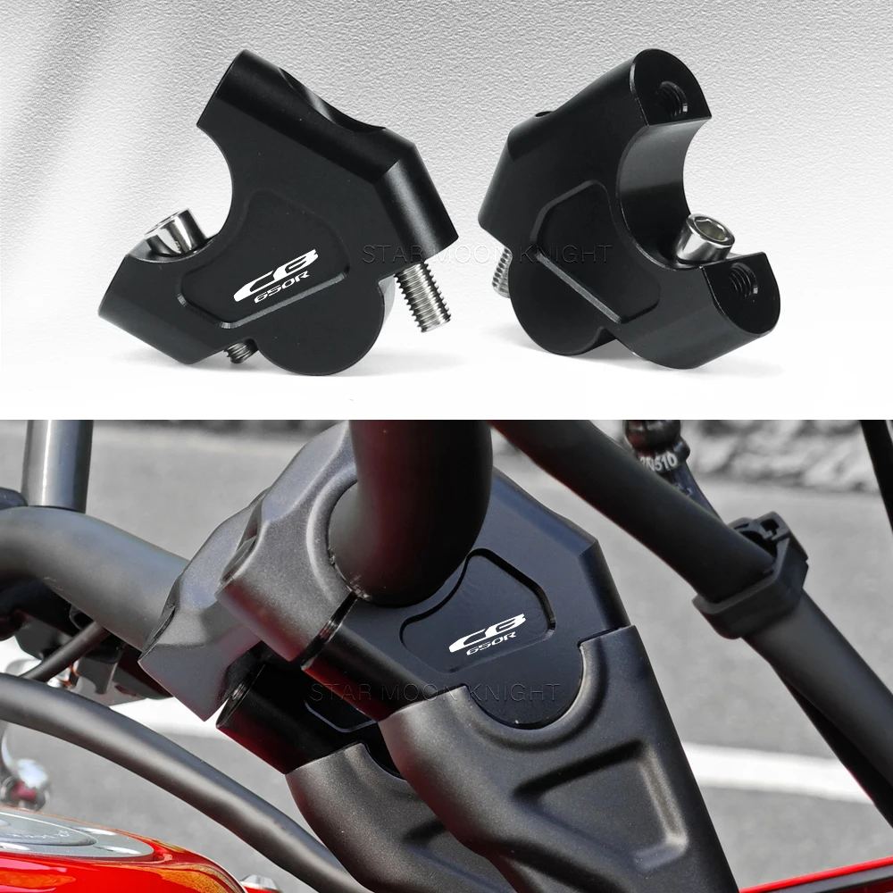 Motorcycle Handlebar Riser For Honda CB 650R CB650R CB 650 R 2019-2023 2024- Accessories Handle Bar CNC Raisers Up And Backwards