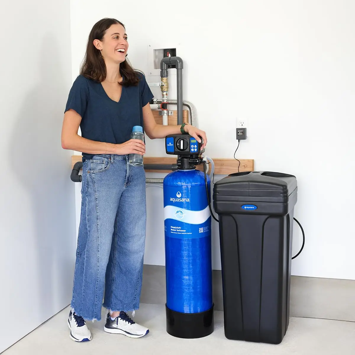 

SimplySoft® 40,000 Grain Water Softener - Whole House Hard Water Reduction - Base Tank