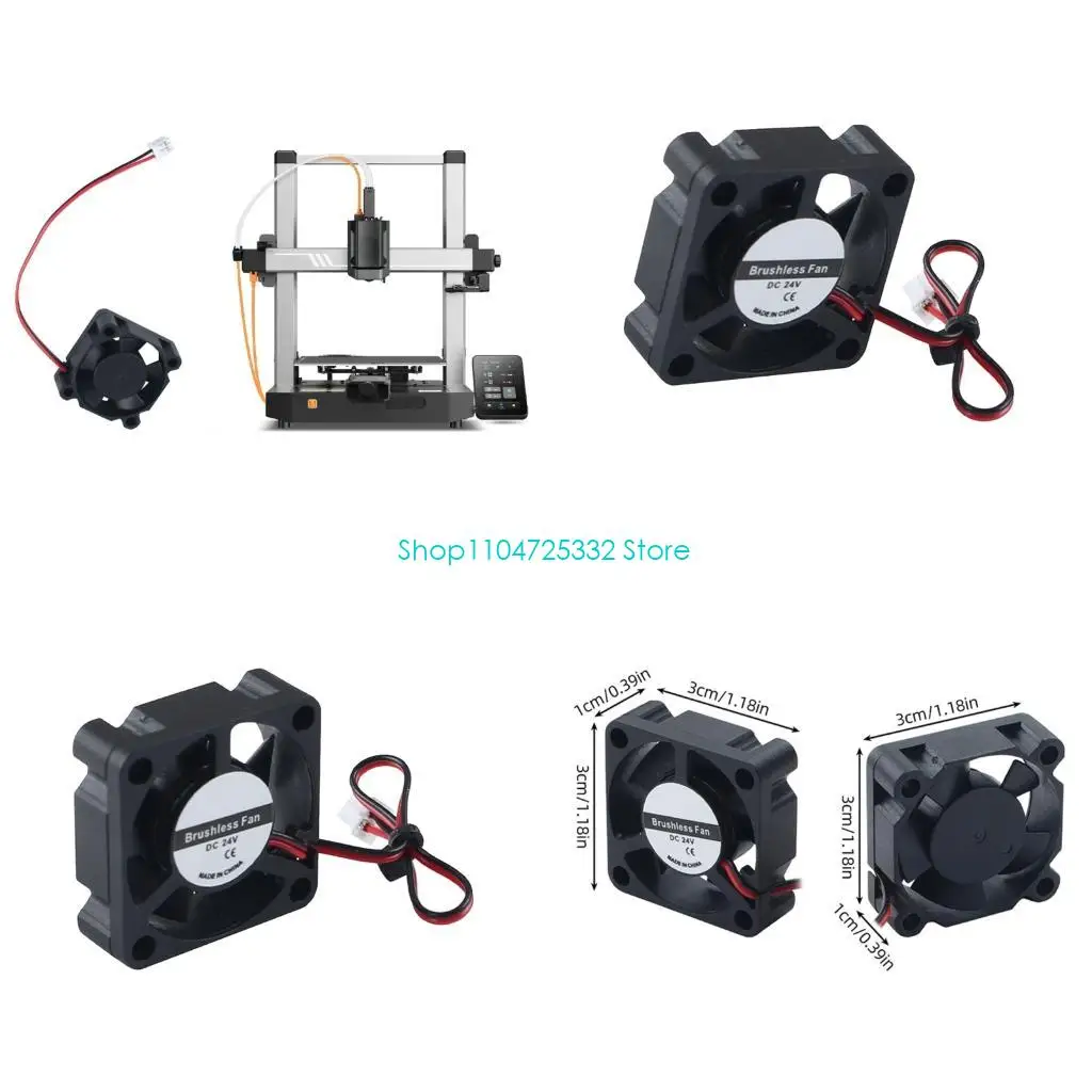 

P5EA 30x30x10 мм малошумный 3D-принтер Hotend охлаждающий вентилятор аксессуары для установки рассеивания тепла для 3