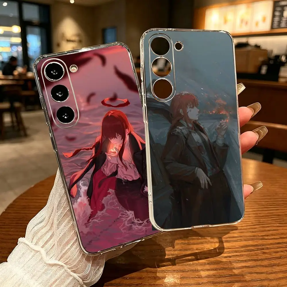 M-Makima C-Chainsaw Man Cool  Transparent Case for Samsung A10 12 20 21S 30 31 40 50 51 52 70 71 Cover