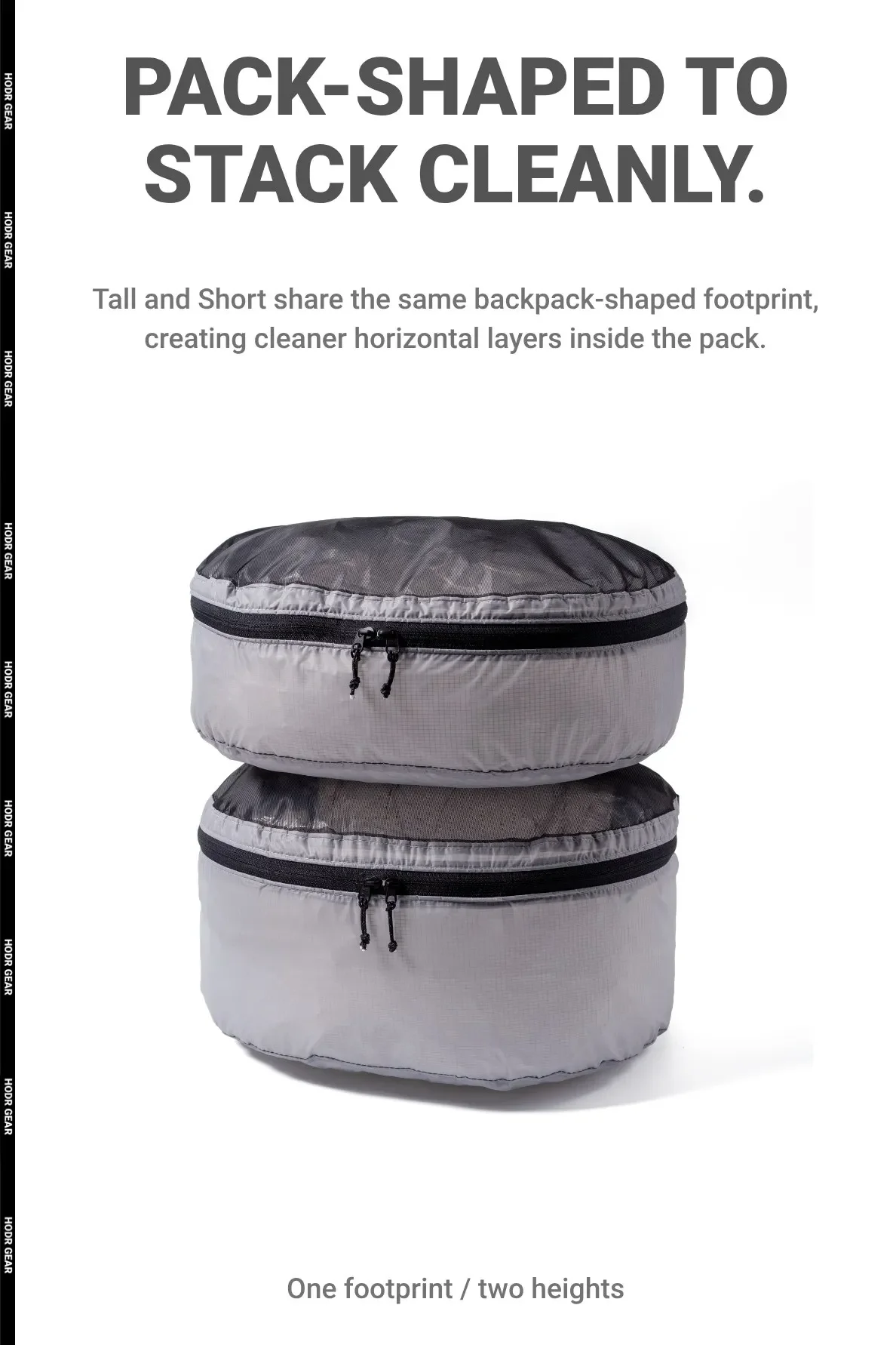 [HODRGEAR] Mesh Pack Pod Rucksack-Organizer mit Sichtbarer Netzoberseite Enthält Polycro Rucksack-Innenauskleidung für Ultraleichte Packungsorganisation – Detail 4