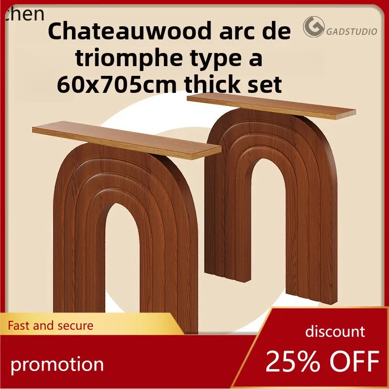 

ZML medieval style bracket solid wood large slab marble island coffee table special-shaped table legs