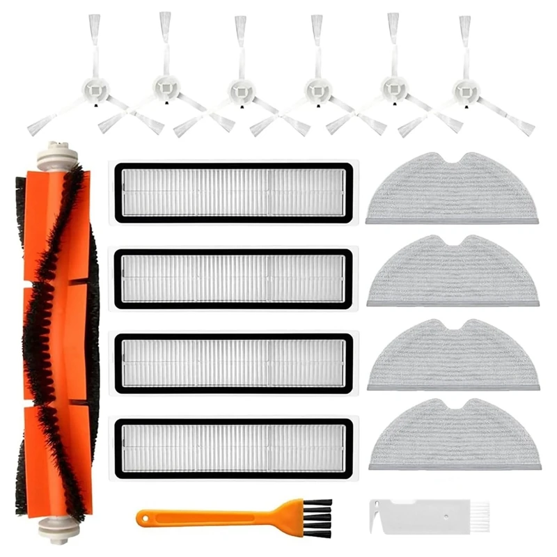 Kit de accesorios para aspiradora Dreame D9 D9 Max D9 Pro L10 L10 Pro, cepillo lateral principal, filtros Hepa, mopa