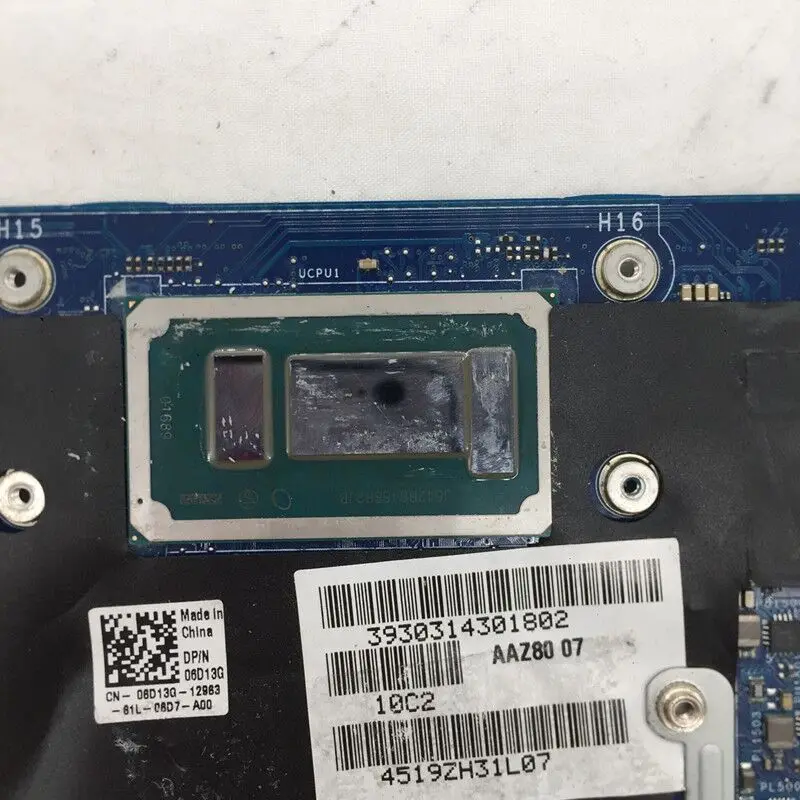 CN-06D13G 06D13G 6D13G материнская плата для ноутбука DELL XPS 9350 с процессором SR2JB I7-6560U