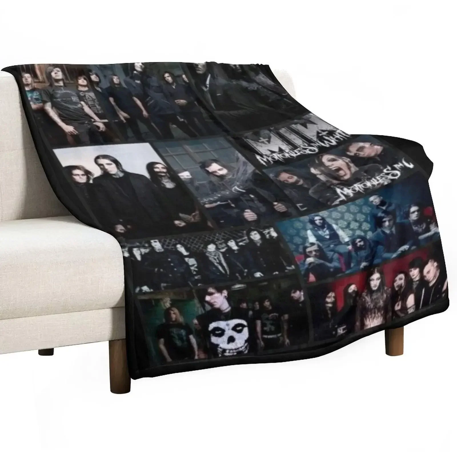 album motionless in white best selling Throw Blanket Soft Plush Plaid Bed covers Furrys Blankets