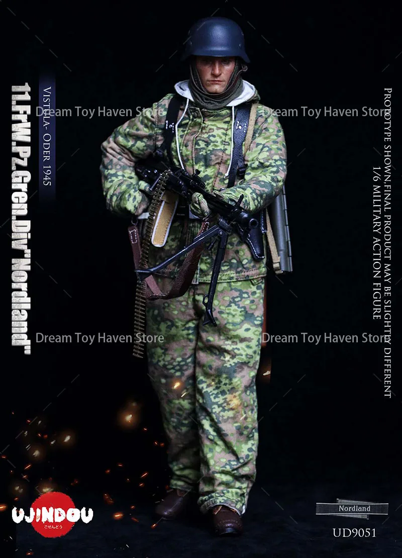 UJINDOU UD9051 1/6 مقياس الرجال الجندي فيستولا أودر سلسلة الحرب العسكرية جمع الدمى مجموعة كاملة 12 بوصة عمل نموذج لجسم اللعب #6