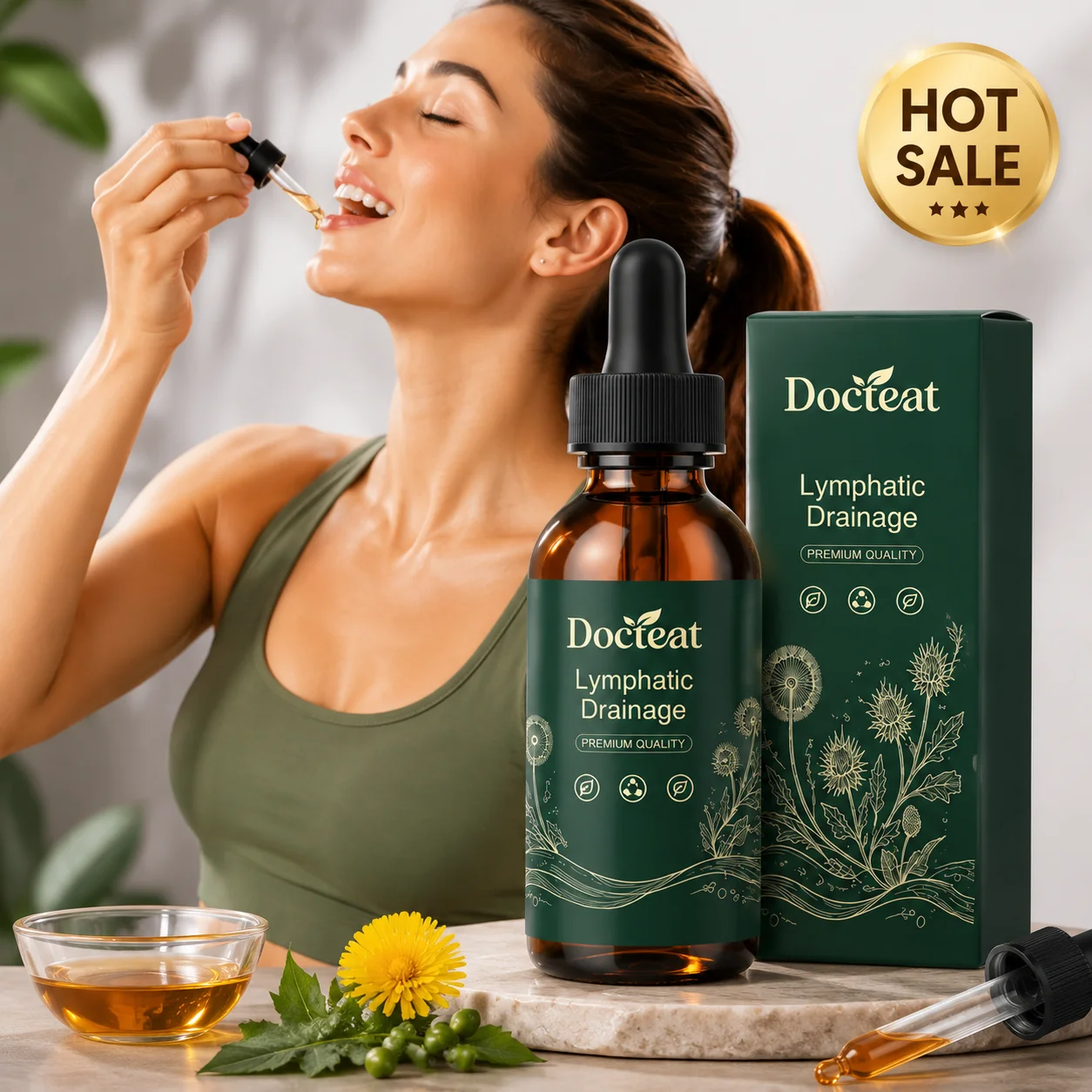 60ml Herbal Lymph Drainage Support Drops 1/3/5 PCS Natural Lymph Support Supplement Boost Circulation Energy Flow Body Care